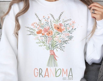 Personalized Gift, Oma Sweatshirt, Muttertagsgeschenk, Muttertag Geschenk, Geburtstagsgeschenk Oma, Oma Geburt Geschenk, Personalisiert