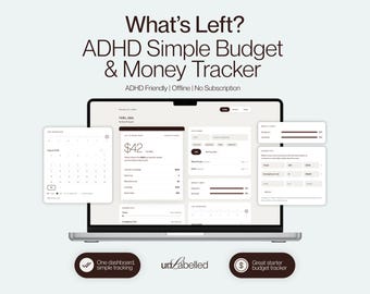 Aplicación web para el seguimiento de gastos en personas con TDAH / Un solo número muestra cuánto puedes gastar hoy / Apta para personas con TDAH, funciona sin conexión / Planificador de finanzas para principiantes
