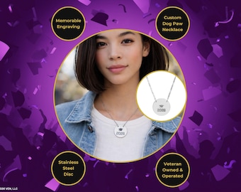 Collar grabado de la Clase 2026 / Colgante circular de acero inoxidable con texto personalizado y diseño de graduado