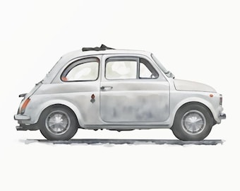 Klassieke witte Euro-stijl Hot Hatch-aquarel - schattig en klassiek - kinderkamerinrichting - minimalistische peuterkunst - digitale download - 0034
