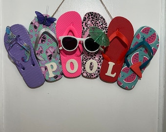 Fun at the Pool Flip Flop Kranz