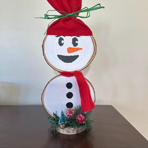 Wooden Snowman 13”