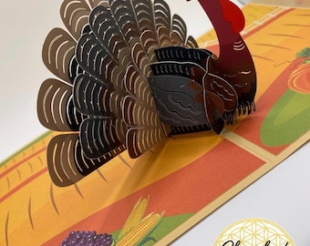 Thanksgiving Turkey 3D Pop-Up Card