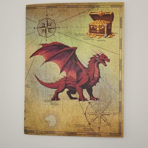 Carte pop-up 3D dragon joyeux anniversaire cartes-cadeaux spéciales d'anniversaire • fête d'anniversaire dragons • thème quête du dragon rouge
