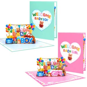 Baby 3D Karte • Baby 3D Karte • Glückwunschkarte Baby • 3D Baby Karte • Baby Karte • Geburtstagskarte • Karte für besondere Tage