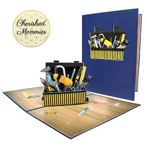 Cartes pop-up 3D pour la fête des pères • Joyeuse fête des pères, je vous aime papa, merci papa