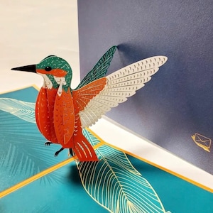Colibri 3D contextuel • Cartes pour toutes les occasions • carte d'anniversaire • carte d'anniversaire • carte de fête des mères heureuse pour maman femme grand-mère grand-mère