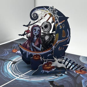 Halloween Popup Karte • Halloween 3D Pop Up Karten • NCB • Halloween Geschenke • Valentinstag • dazu bestimmt sein • Liebe