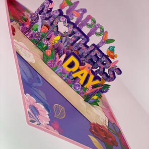 Cartes pop-up 3D pour la fête des Mères • carte de fleurs • je t'aime maman • merci • MAMAN • maman • maman • maman • jour spécial