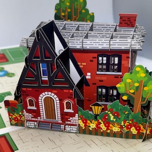 Bienvenue à la maison • cadeau de pendaison de crémaillère • nouvelle carte pop-up 3D pour la maison cartes spéciales • félicitations • nouveaux cadeaux pour la maison