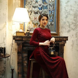Chanel Velvet Dress Etsy