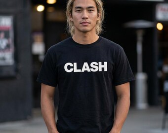 Camiseta teñida en prenda CLASH / Camiseta de música