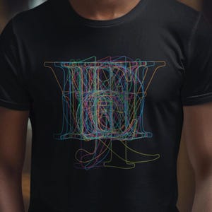 Typographic Alphabet Design T-shirt   Designer Gift for Graphic Designer   Garamond Typeface  Series 1