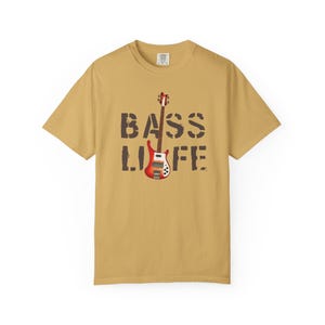 BASS LIFE Electric Bass Guitar T-Shirt | Musician and Guitar Player Gift | Rickenbacker Style Bass
