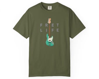 Camiseta de bajo eléctrico FRET LIFE / Regalo para músicos y bajistas / Jazzstyle