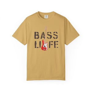 BASS LIFE Electric Bass Guitar T-Shirt | Musician and Guitar Player Gift | Precision P Bass