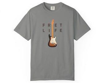 FRET LIFE Electric Guitar T-Shirt | Musician and Guitar Player Gift | Strat-style