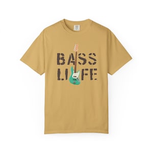BASS LIFE Electric Bass Guitar T-Shirt | Musician and Guitar Player Gift | Jazz Style Bass