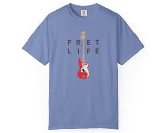 Camiseta de bajo eléctrico FRET LIFE / Regalo para músicos y guitarristas / Estilo Precision
