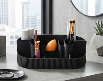Make-Up Organizer | Schminktisch & Bad stilvoll organisiert | Kosmetik Aufbewahrung | Bad Organizer aus PLA | Geschenkidee Mädchen Frauen