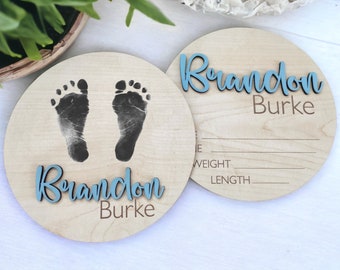 Baby Announcement Sign with Birth Stats | Birth Stats Sign For Newborn | Baby Name Reveal | Personalized Baby Name Sign | Sign For Hospital