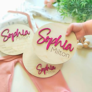 Baby Birth Stats Sign, Baby Name Sign, Hospital Footprint Sign, Baby Name Reveal, Personalized Baby Announcement Sign, Hospital Announcement