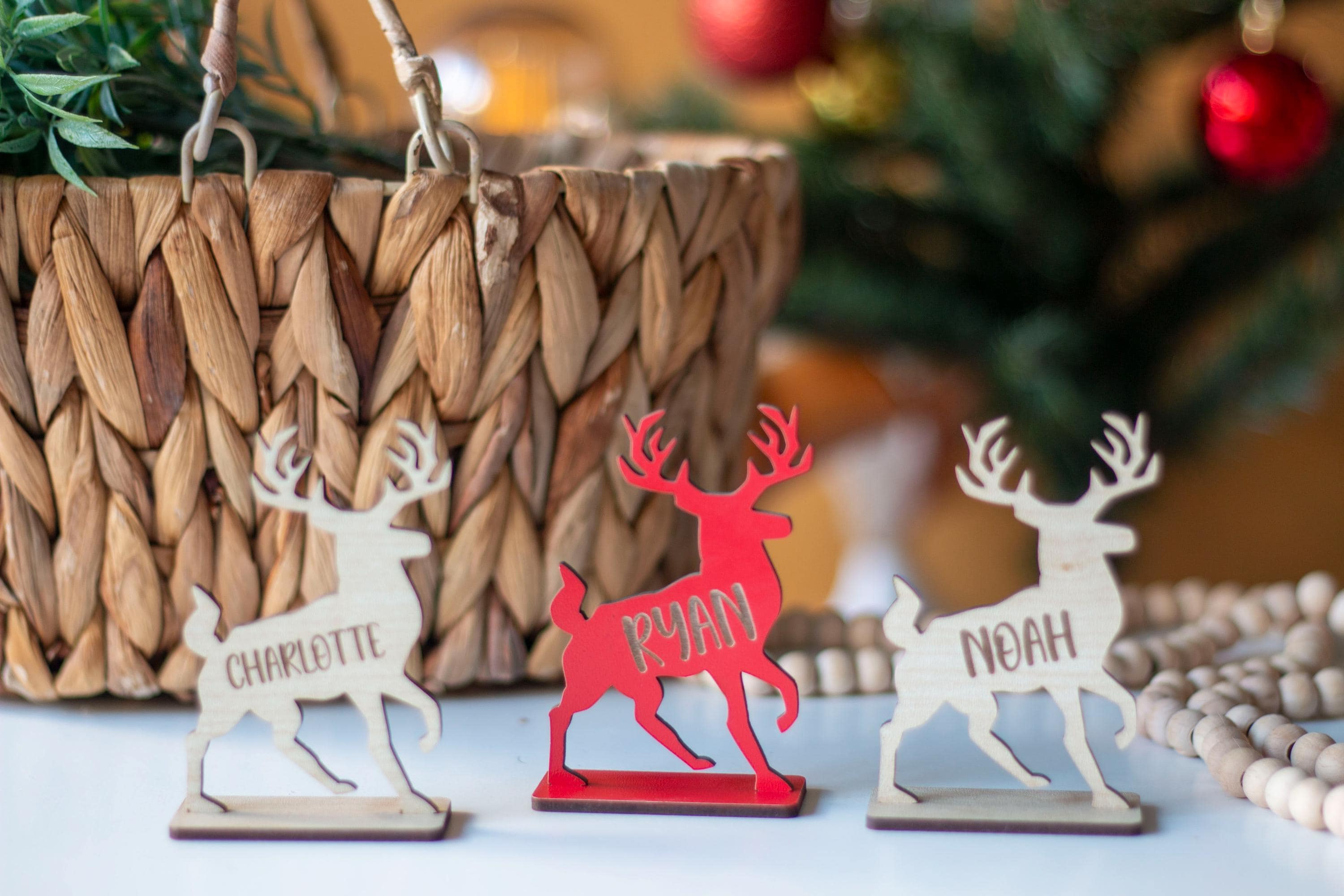 Segnaposto Natalizio Renna - Decorazione Tavola 10 Cm » Arte Creare – Officina Creativa