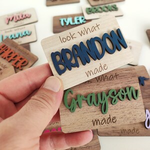 Custom Kids Artwork Magnet: &#39;Look What I Made&#39; Fridge Display