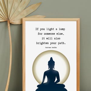 Buddha Quotes Wall Art | Inspirational Buddha Wisdom | Spiritual Quote ...