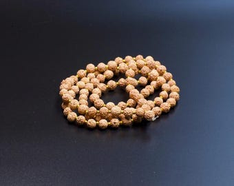 108 Masan Bead Mala Necklace | Handmade Buddhist Prayer Beads | Natural Wood Japa Mala for Meditation, Yoga, Mindfulness & Spiritual Healing