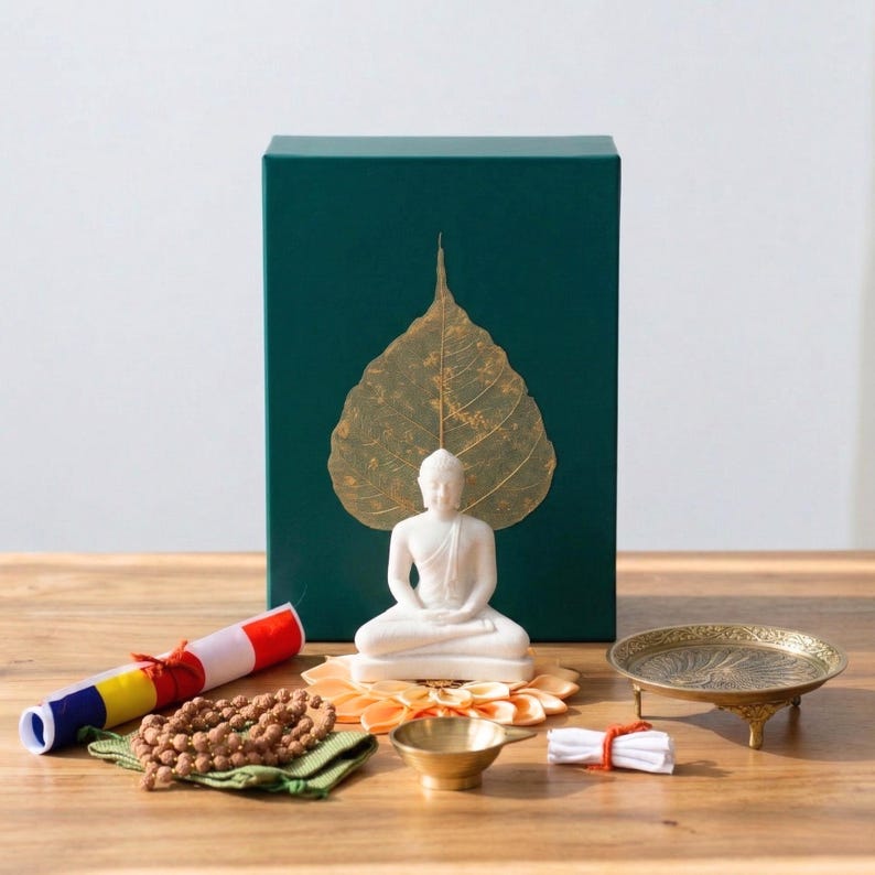 Temple in a Box | Buddhist Altar Kit | Gift Set With Buddha Statue ...