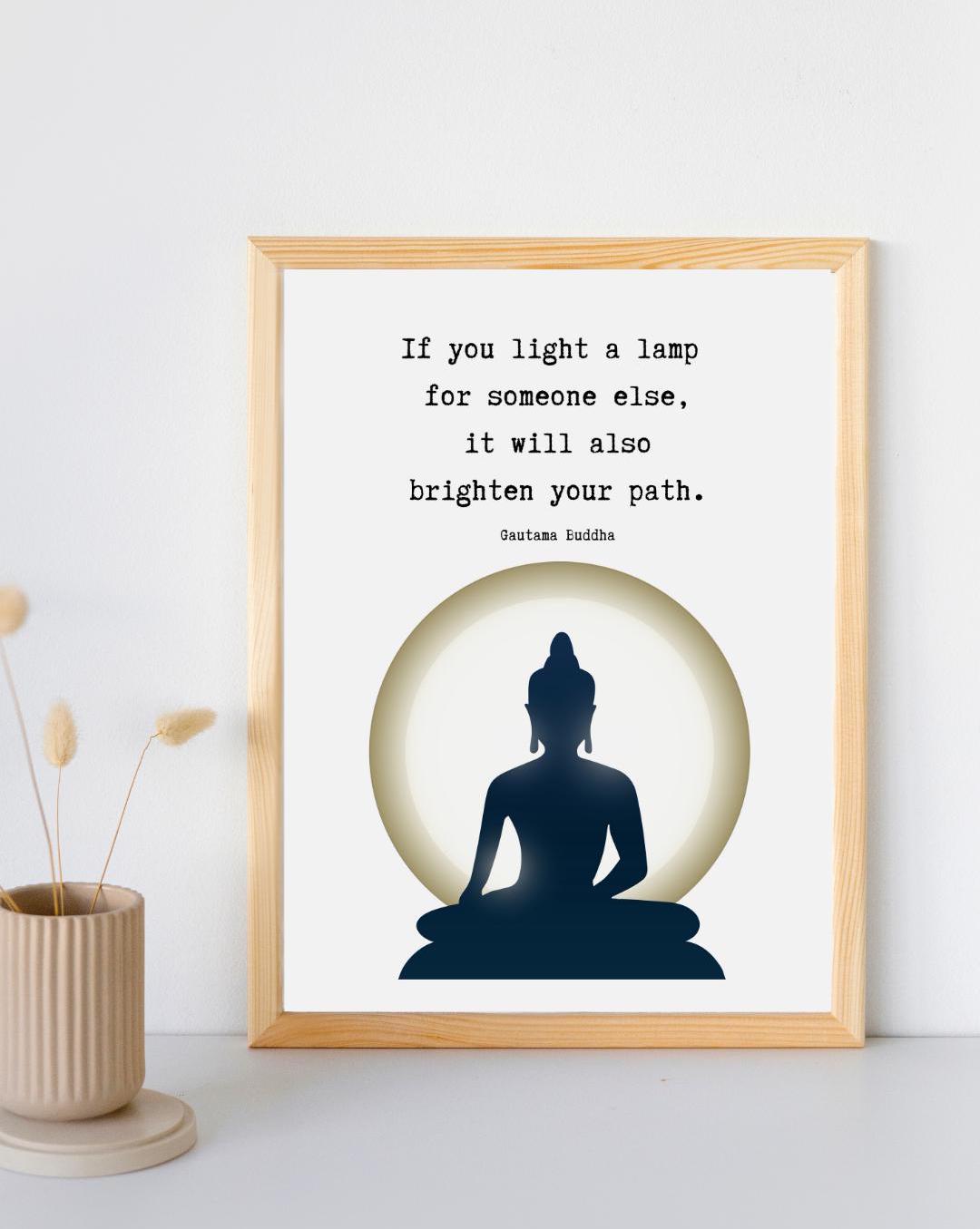 Buddha Quotes Wall Art | Inspirational Buddha Wisdom | Spiritual Quote ...