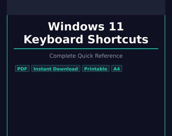 Arkusz ściągawek ze skrótami klawiaturowymi w systemie Windows 11 — Szybki przewodnik w formacie PDF | Do druku