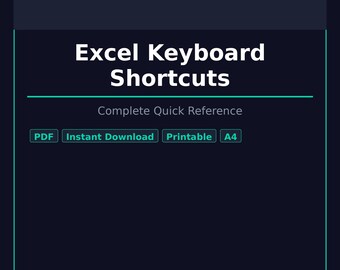 Arkusz ściągawek ze skrótami klawiaturowymi w programie Excel — Szybki przewodnik w formacie PDF | Do druku