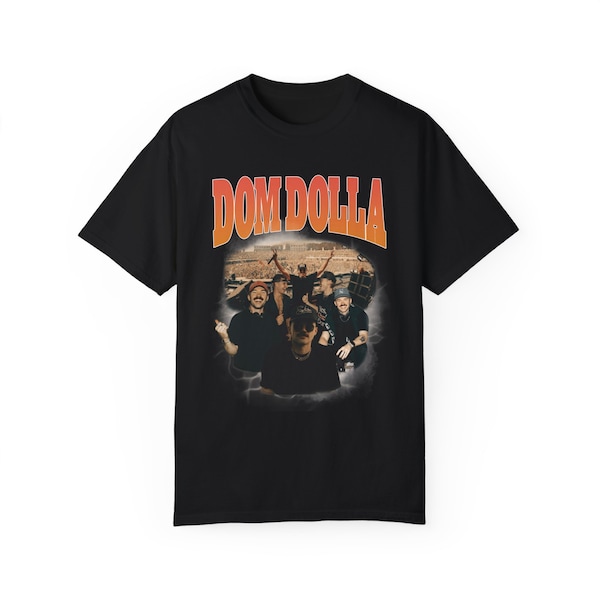 T-shirt Dom Dolla, T-shirt Bootleg Rap style EDM, T-shirt Dom Dolla Retro vintage des années 90, T-shirt unisexe surdimensionné Comfort Colors
