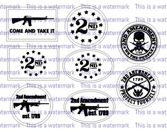 2nd Amendment // Glowforge laser file for hat patch 2A