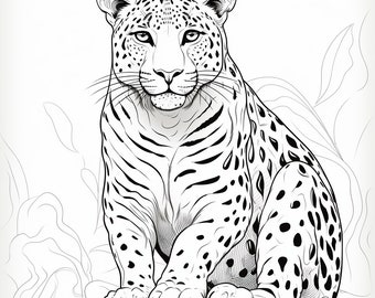 Big Cats Coloring Pages - 15 Pages