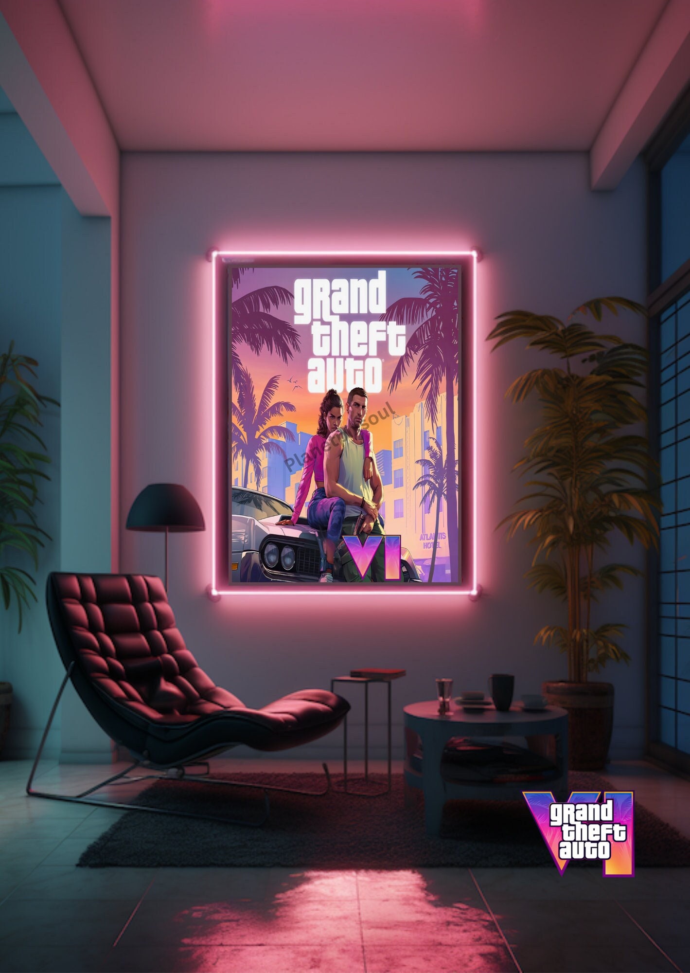 Y415 # boutique decalques acessórios exteriores gta grand theft