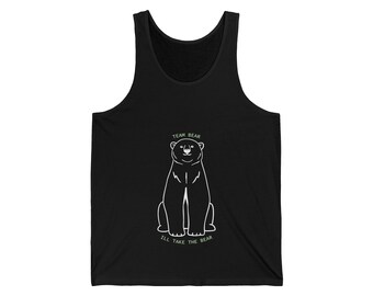 Sitting Bear Tank Unisex Heavy Cotton Tee