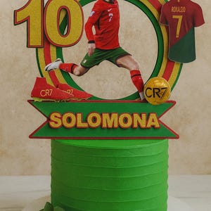 Ronaldo Cake Topper - Soccer Birthday