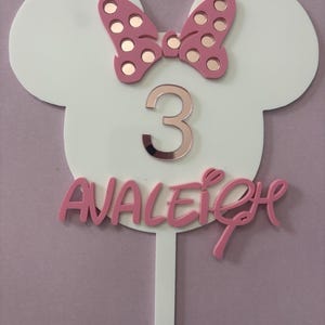 Adorno para tarta de Minnie Mouse