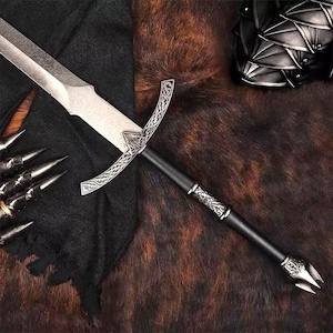 Handgefertigtes Schwert The Witch King of Angmar, LOTRs Replica Geschenke für Fans, Full tang mittelalterliches historisches Schwert, Geburtstagsgeschenk