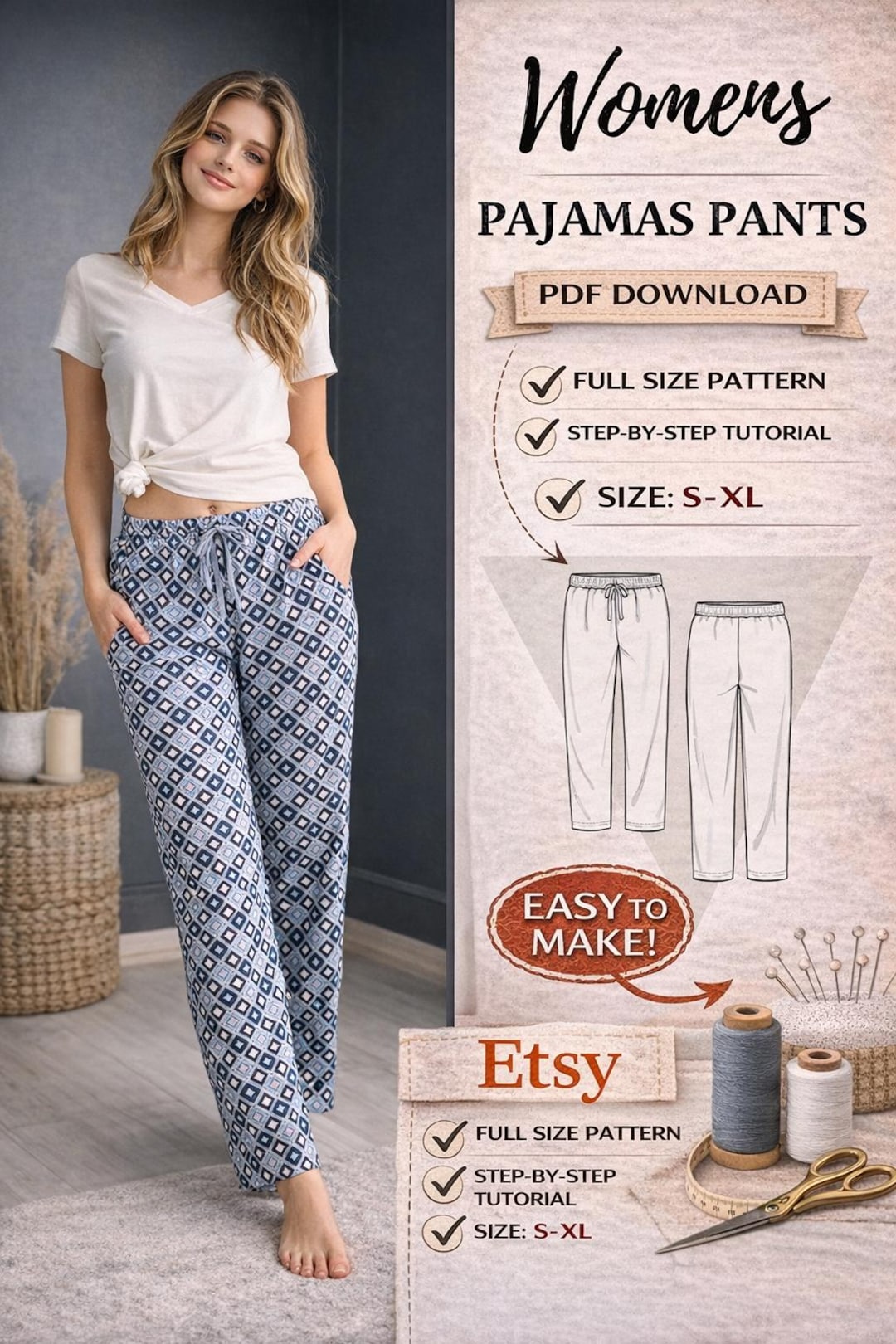 Y’s 07SS Plover pattern pants il_1080xN.7752080952_fvr8.jpg