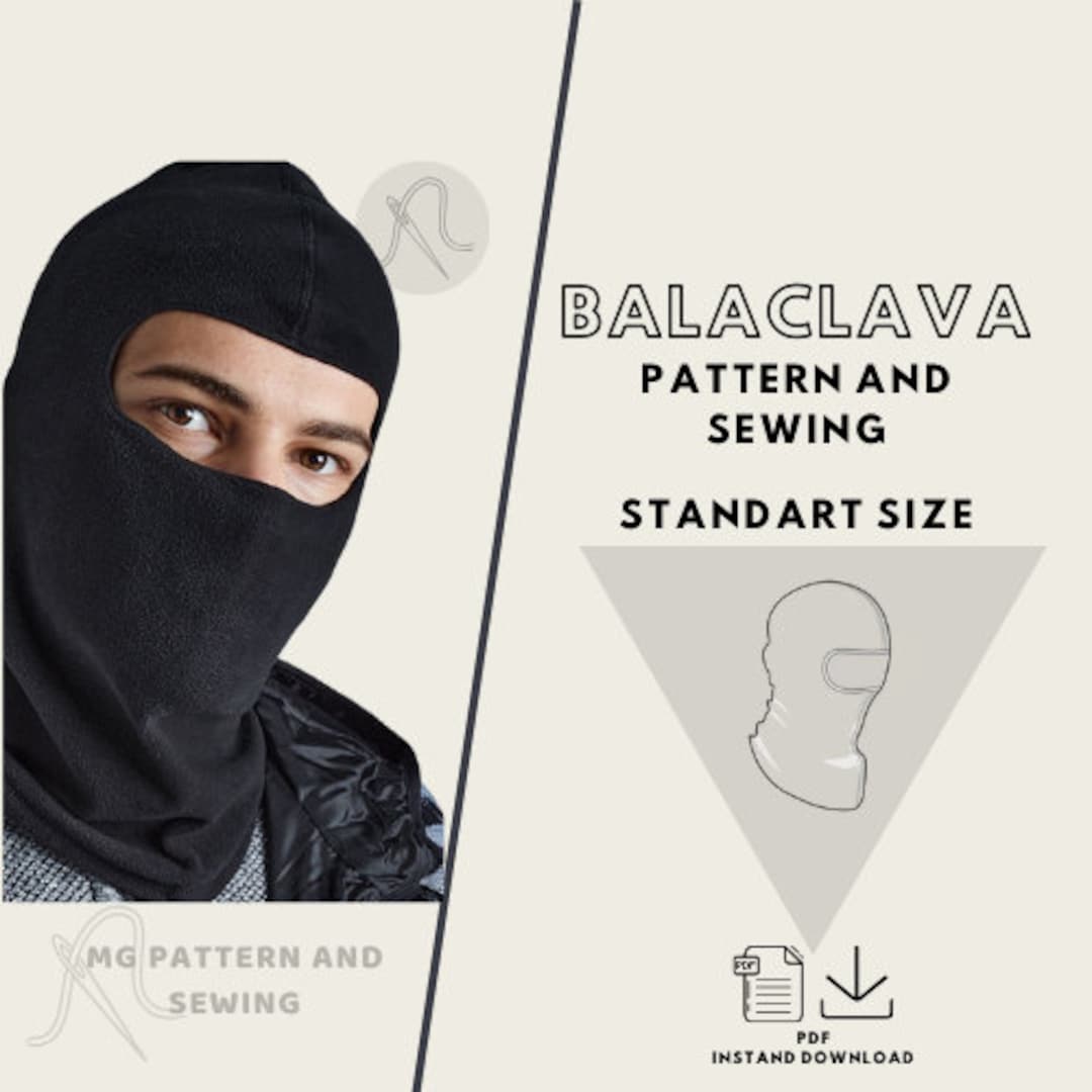 Balaclava Sewing Instructions and Pattern With Illustrated