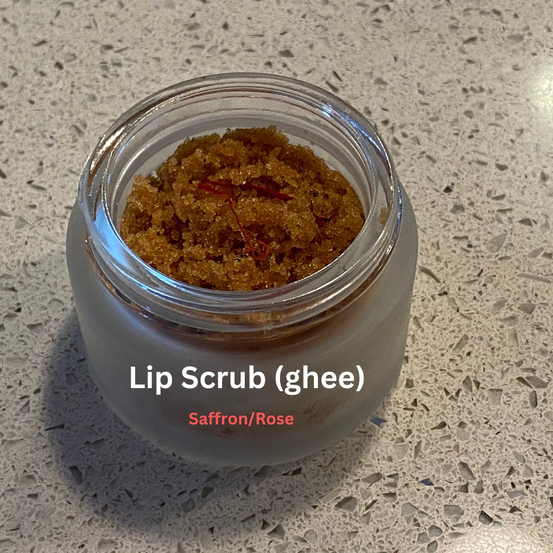Lip Scrubsaffron/rose cultured Ghee Etsy