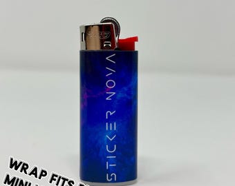 Custom Lighter Wrap Stickers - Personalize Your Lighter with Durable Vinyl Skins - Gift for Smokers and Candle Lovers - BIC MINI Wrap