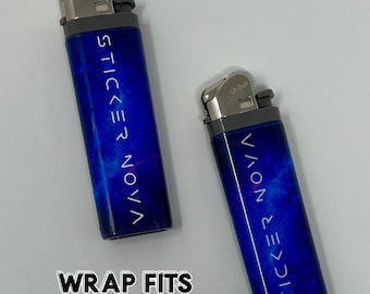 Custom Lighter Wrap Stickers - Personalize Your Lighter with Durable Vinyl Skins - Gift for Smokers and Candle Lovers - Scripto Lighter Wrap