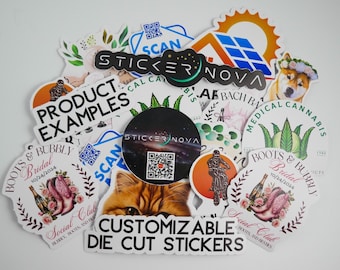 Custom Die-Cut Stickers - Personalized Vinyl Stickers for Laptops, Water Bottles, and More - Waterproof and Durable