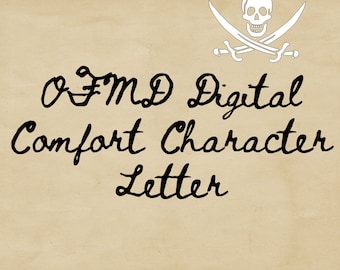 OFMD Digital Comfort Character Letter