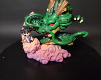 Shenron e Goku di Dragon Ball Figura stampata e dipinta a mano in 3D